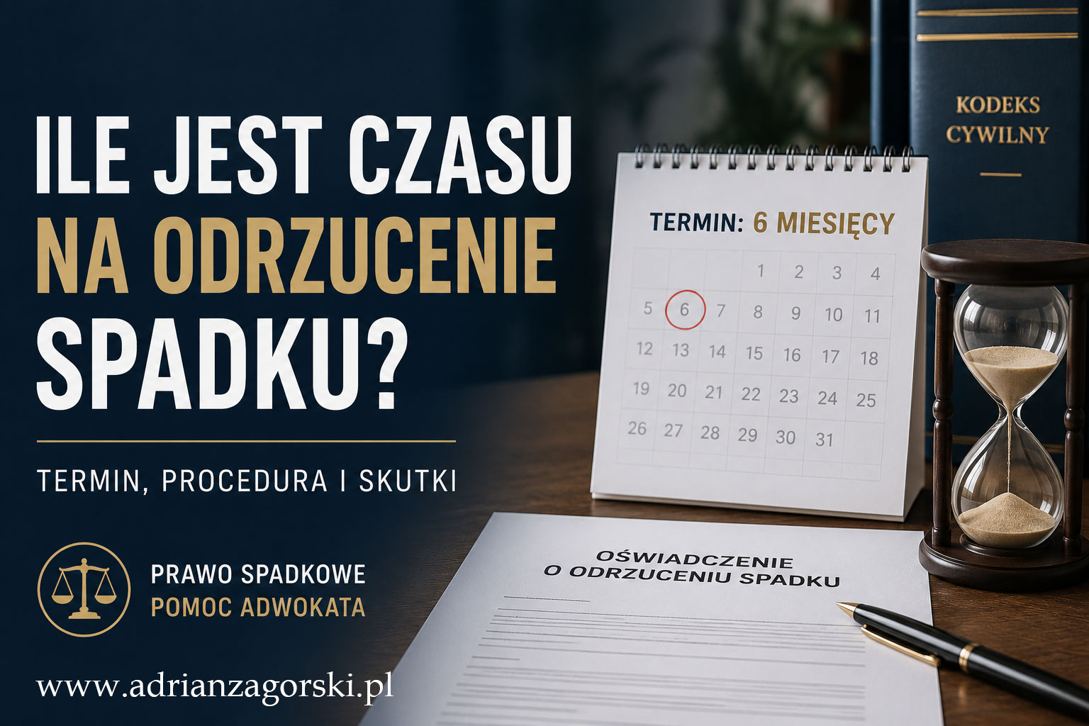 Ile jest czasu na odrzucenie spadku? Termin, procedura i skutki